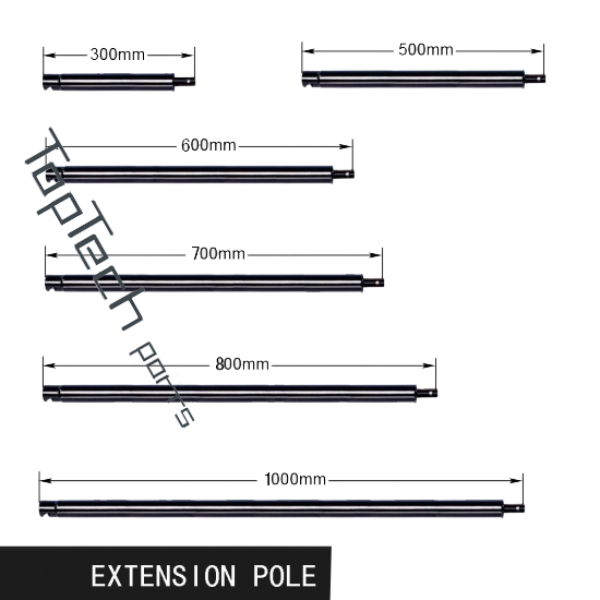 Earth auger extension pole